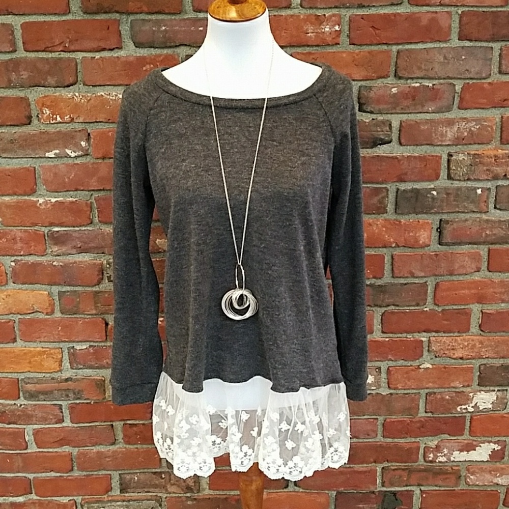 Grey and Lace Tunic
